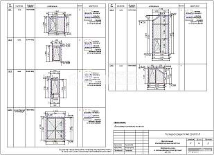 Ведомость окон и  оконно-дверных конструкций
