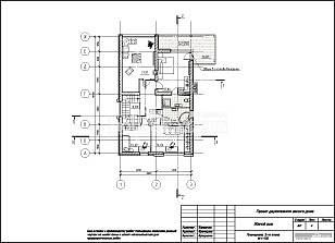 Планировка 2 этажа, М 1:100