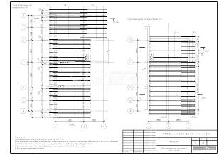 План стропильных ног крыши в осях 2-4, 3-5