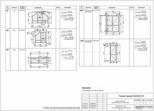 Ведомость окон и оконно­дверных конструкций